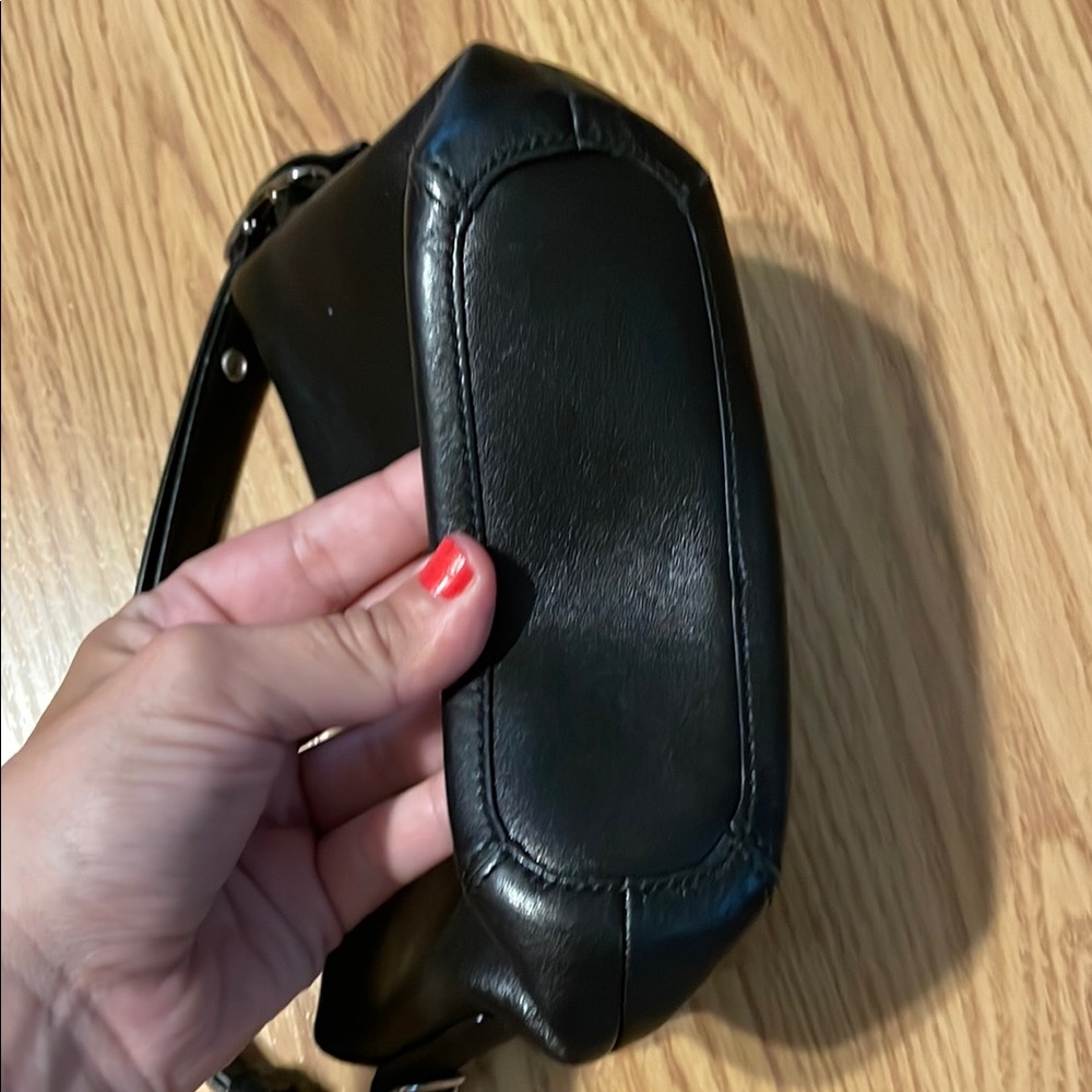 Coach Black Leather Shoulder Bag - Picture 7 of 12